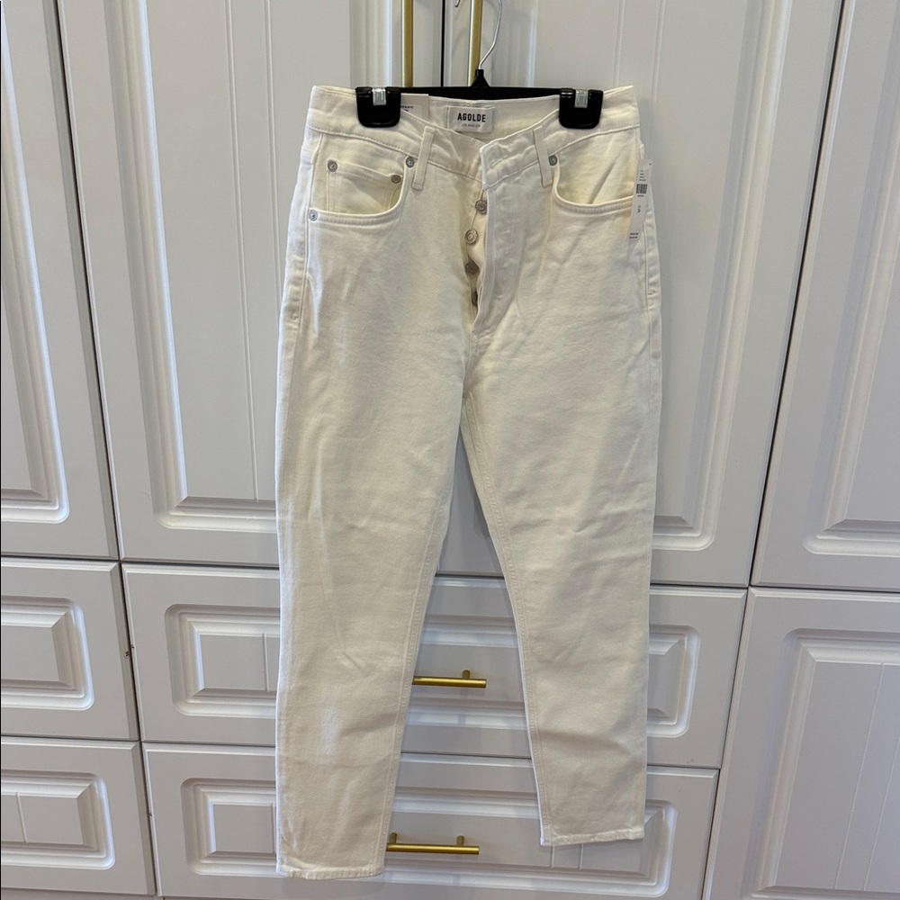 Agolde women Cream Relaxed Jeans